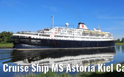 Cruise Ship MS Astoria Kiel Canal Transit 02.06.2017