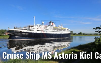 Cruise Ship MS Astoria Kiel Canal Transit 02.06.2017