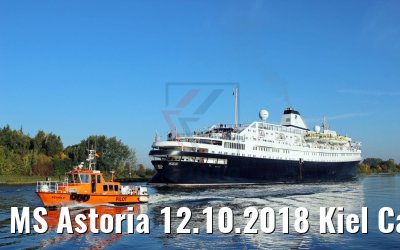 MS Astoria 12.10.2018 Kiel Canal transit (Photo: K. Kaulfuss)