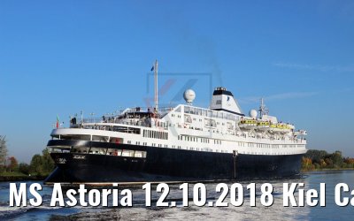MS Astoria 12.10.2018 Kiel Canal transit (Photo: K. Kaulfuss)