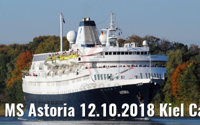 MS Astoria 12.10.2018 Kiel Canal transit (Photo: K. Kaulfuss)