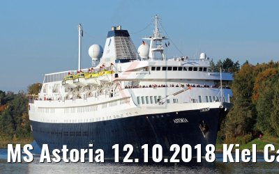 MS Astoria 12.10.2018 Kiel Canal transit (Photo: K. Kaulfuss)
