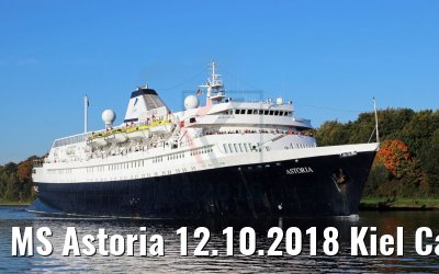 MS Astoria 12.10.2018 Kiel Canal transit (Photo: K. Kaulfuss)