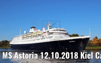 MS Astoria 12.10.2018 Kiel Canal transit (Photo: K. Kaulfuss)