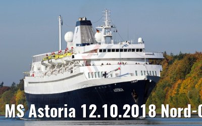 MS Astoria 12.10.2018 Nord-Ostsee-Kanal (Photo: K. Kaulfuss)