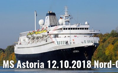 MS Astoria 12.10.2018 Nord-Ostsee-Kanal (Photo: K. Kaulfuss)