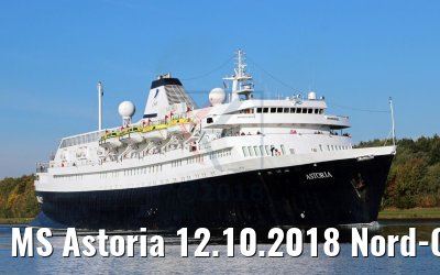 MS Astoria 12.10.2018 Nord-Ostsee-Kanal (Photo: K. Kaulfuss)