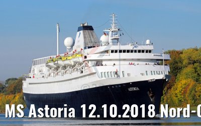 MS Astoria 12.10.2018 Nord-Ostsee-Kanal (Photo: K. Kaulfuss)