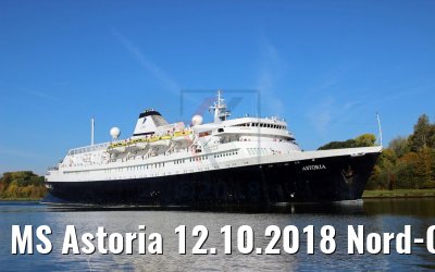 MS Astoria 12.10.2018 Nord-Ostsee-Kanal (Photo: K. Kaulfuss)