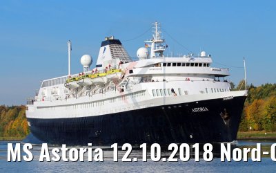 MS Astoria 12.10.2018 Nord-Ostsee-Kanal (Photo: K. Kaulfuss)