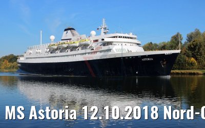 MS Astoria 12.10.2018 Nord-Ostsee-Kanal (Photo: K. Kaulfuss)