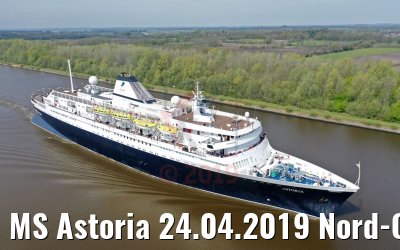 MS Astoria 24.04.2019 Nord-Ostsee-Kanal