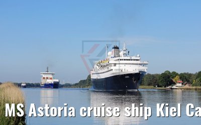 MS Astoria cruise ship Kiel Canal Transit 02.06.2017