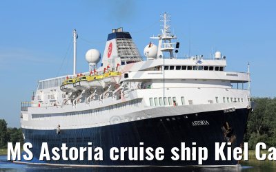 MS Astoria cruise ship Kiel Canal Transit 02.06.2017