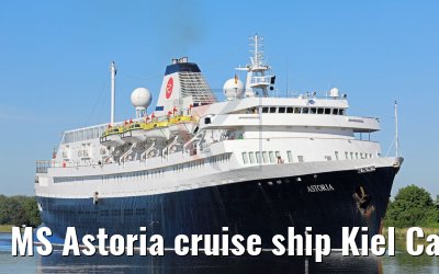 MS Astoria cruise ship Kiel Canal Transit 02.06.2017