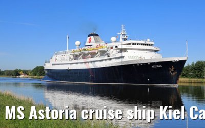 MS Astoria cruise ship Kiel Canal Transit 02.06.2017