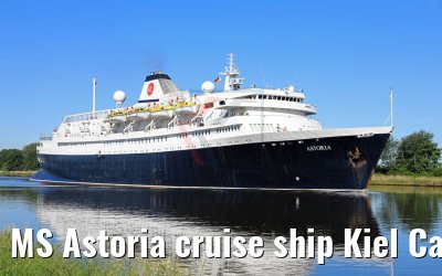 MS Astoria cruise ship Kiel Canal Transit 02.06.2017