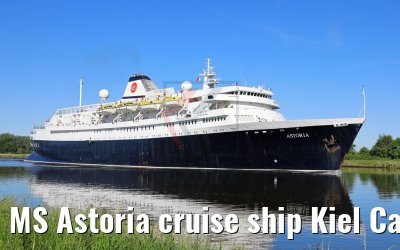 MS Astoria cruise ship Kiel Canal Transit 02.06.2017