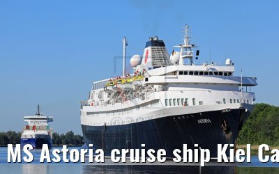 MS Astoria cruise ship Kiel Canal Transit 02.06.2017