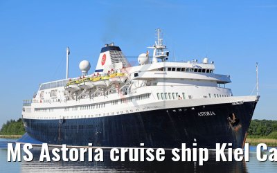 MS Astoria cruise ship Kiel Canal Transit 02.06.2017