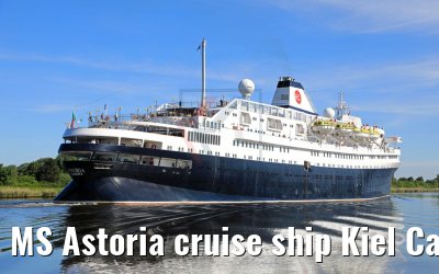 MS Astoria cruise ship Kiel Canal Transit 02.06.2017