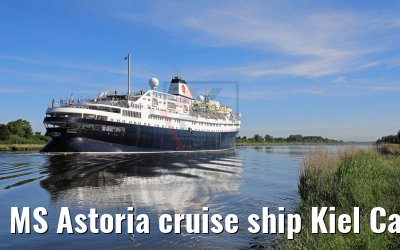MS Astoria cruise ship Kiel Canal Transit 02.06.2017