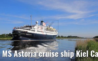 MS Astoria cruise ship Kiel Canal Transit 02.06.2017