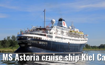MS Astoria cruise ship Kiel Canal Transit 02.06.2017