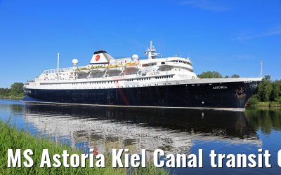 MS Astoria Kiel Canal transit 02.06.2017