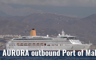 AURORA outbound Port of Malaga - 29th October 2011