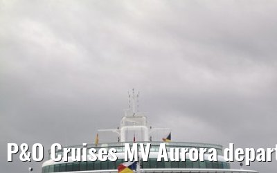 P&O Cruises MV Aurora departing Palma de Mallorca, 20. October 2011