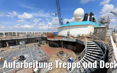 Aufarbeitung Treppe und Decks bei Schöne Aussicht MS Amera