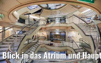 Blick in das Atrium und Haupttreppenhaus MS Amera