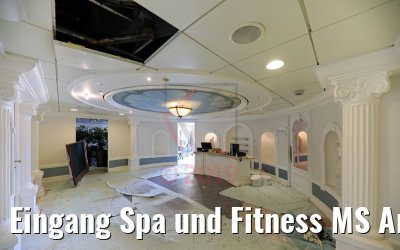 Eingang Spa und Fitness MS Amera