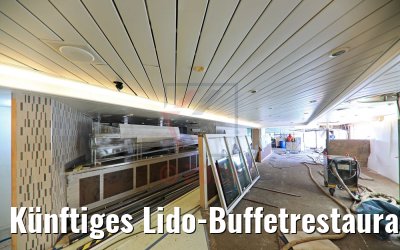Künftiges Lido-Buffetrestaurant MS Amera