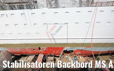 Stabilisatoren Backbord MS Amera in der Werft