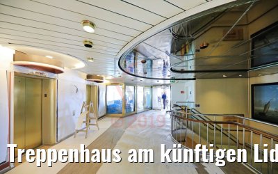 Treppenhaus am künftigen Lido-Buffetrestaurant MS Amera
