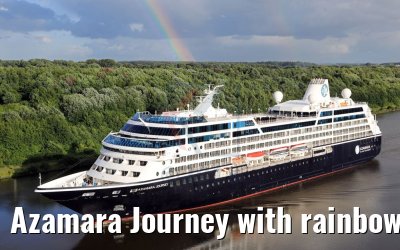 Azamara Journey with rainbow Kiel Canal 21.06.2018