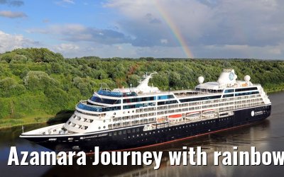 Azamara Journey with rainbow Kiel Canal 21.06.2018