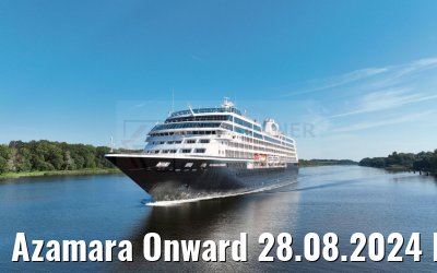 Azamara Onward 28.08.2024 Kiel Canal