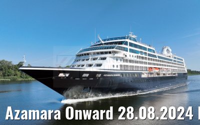Azamara Onward 28.08.2024 Kiel Canal