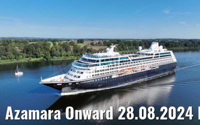 Azamara Onward 28.08.2024 Kiel Canal