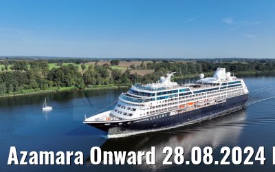 Azamara Onward 28.08.2024 Kiel Canal