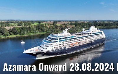 Azamara Onward 28.08.2024 Kiel Canal