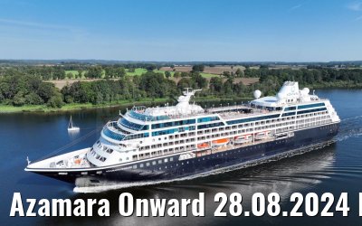 Azamara Onward 28.08.2024 Kiel Canal