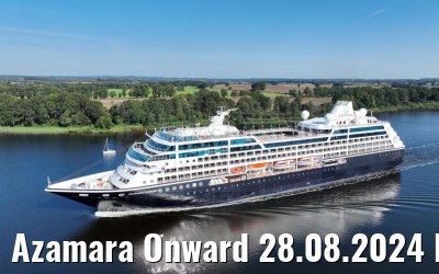 Azamara Onward 28.08.2024 Kiel Canal