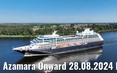 Azamara Onward 28.08.2024 Kiel Canal