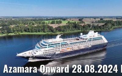 Azamara Onward 28.08.2024 Kiel Canal