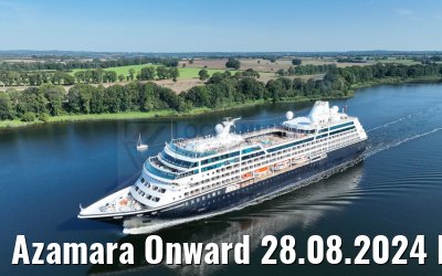 Azamara Onward 28.08.2024 Kiel Canal