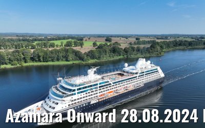 Azamara Onward 28.08.2024 Kiel Canal